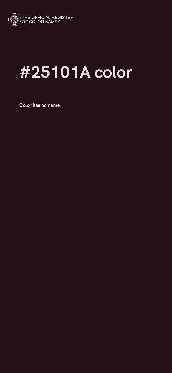 #25101A color image