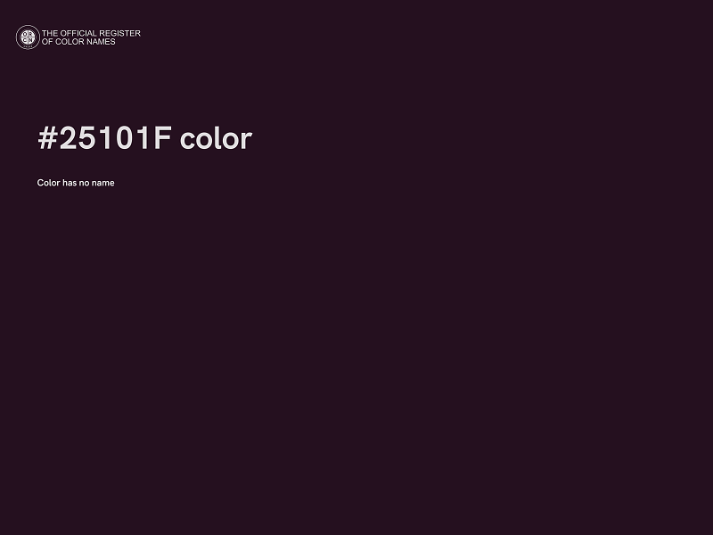 #25101F color image