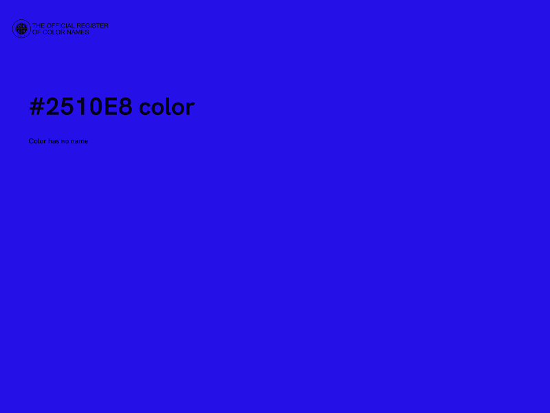 #2510E8 color image