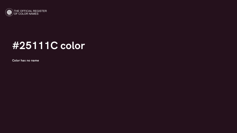 #25111C color image