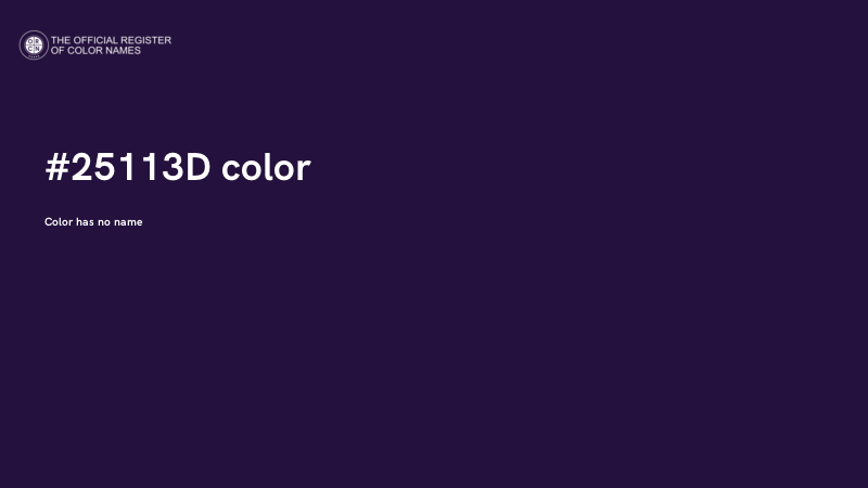 #25113D color image