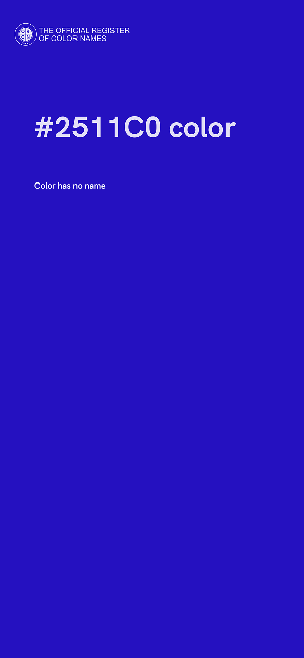 #2511C0 color image
