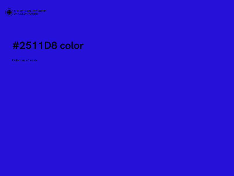 #2511D8 color image