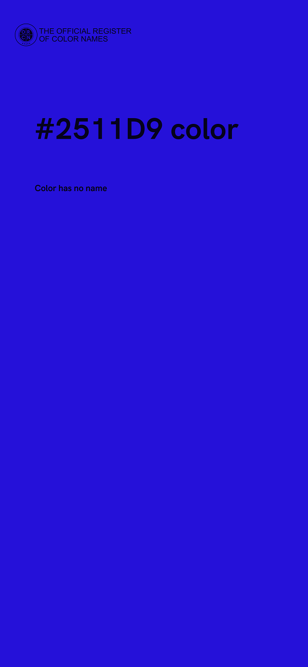 #2511D9 color image