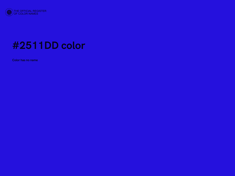 #2511DD color image
