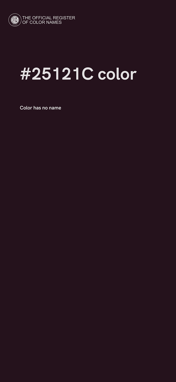 #25121C color image