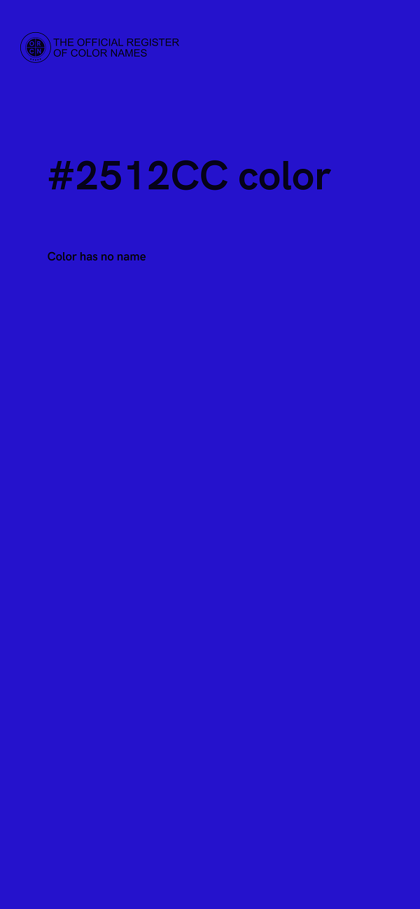 #2512CC color image