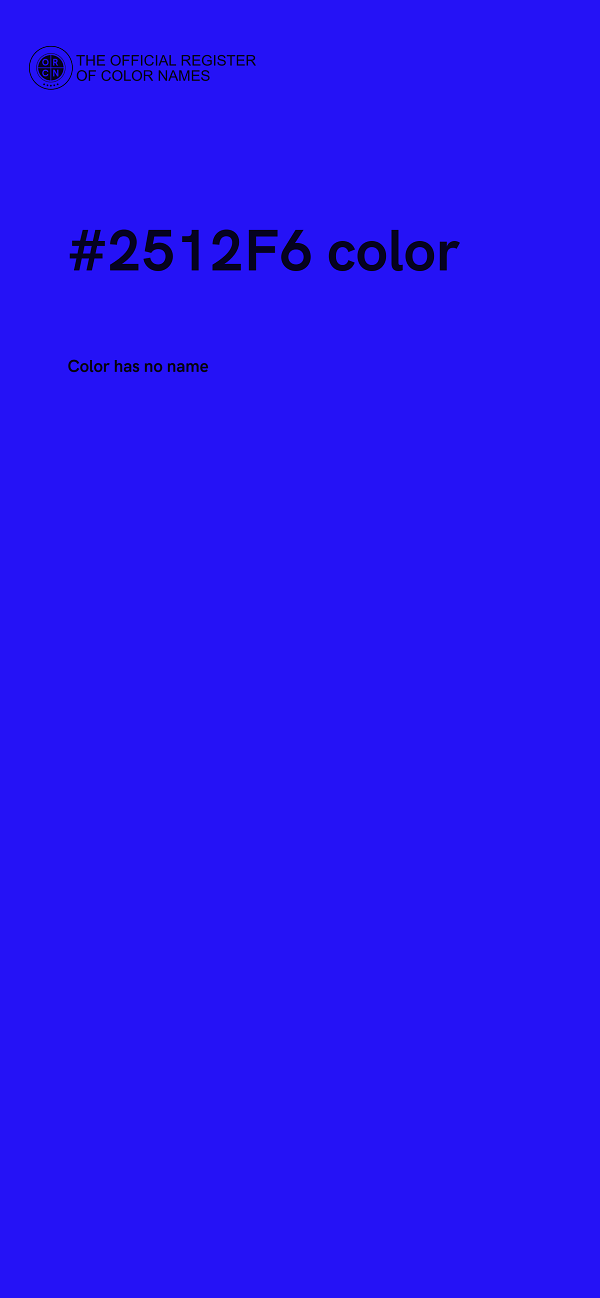 #2512F6 color image