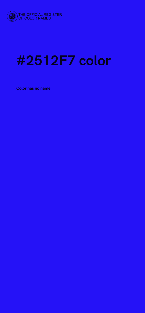 #2512F7 color image