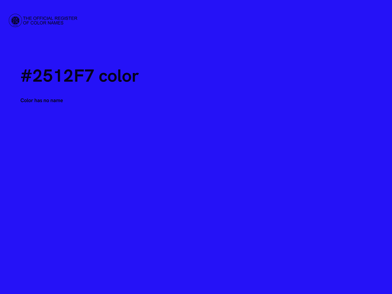 #2512F7 color image