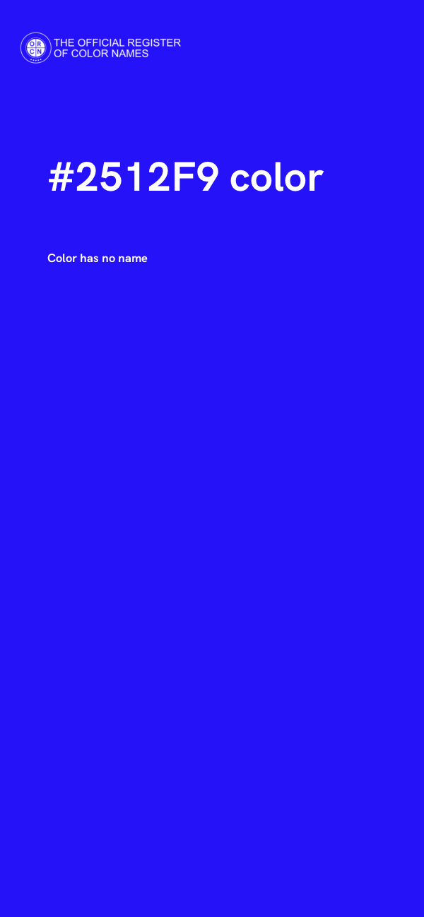 #2512F9 color image