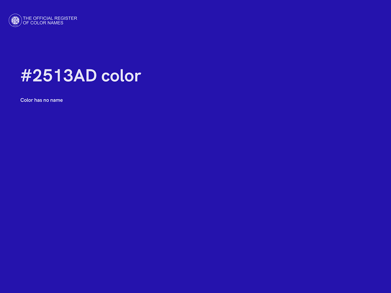 #2513AD color image