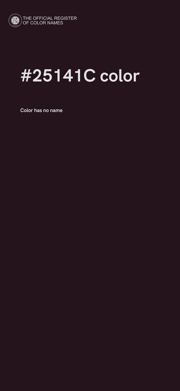 #25141C color image