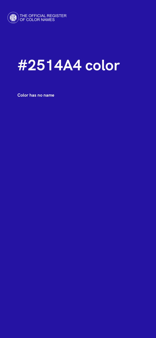 #2514A4 color image