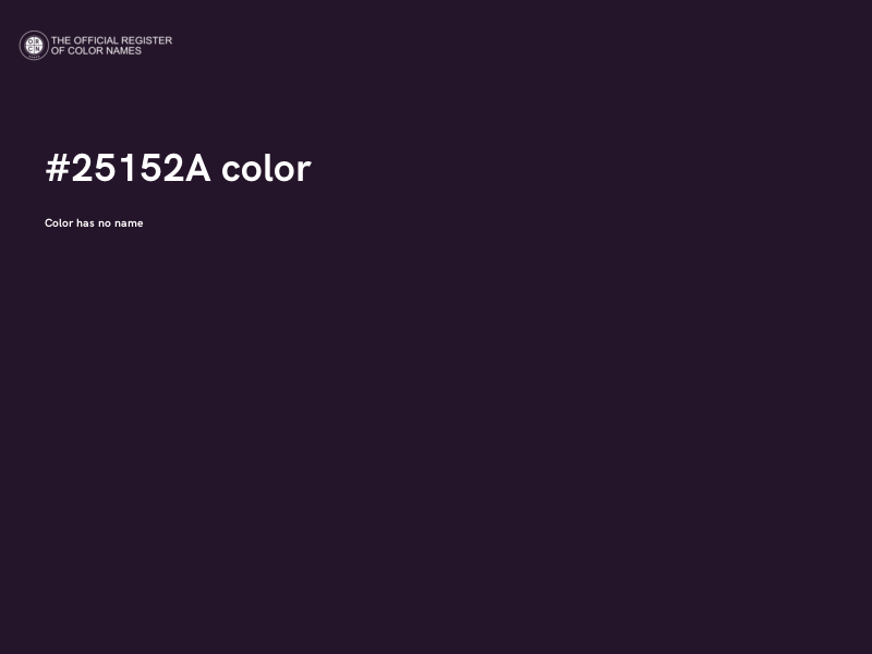 #25152A color image