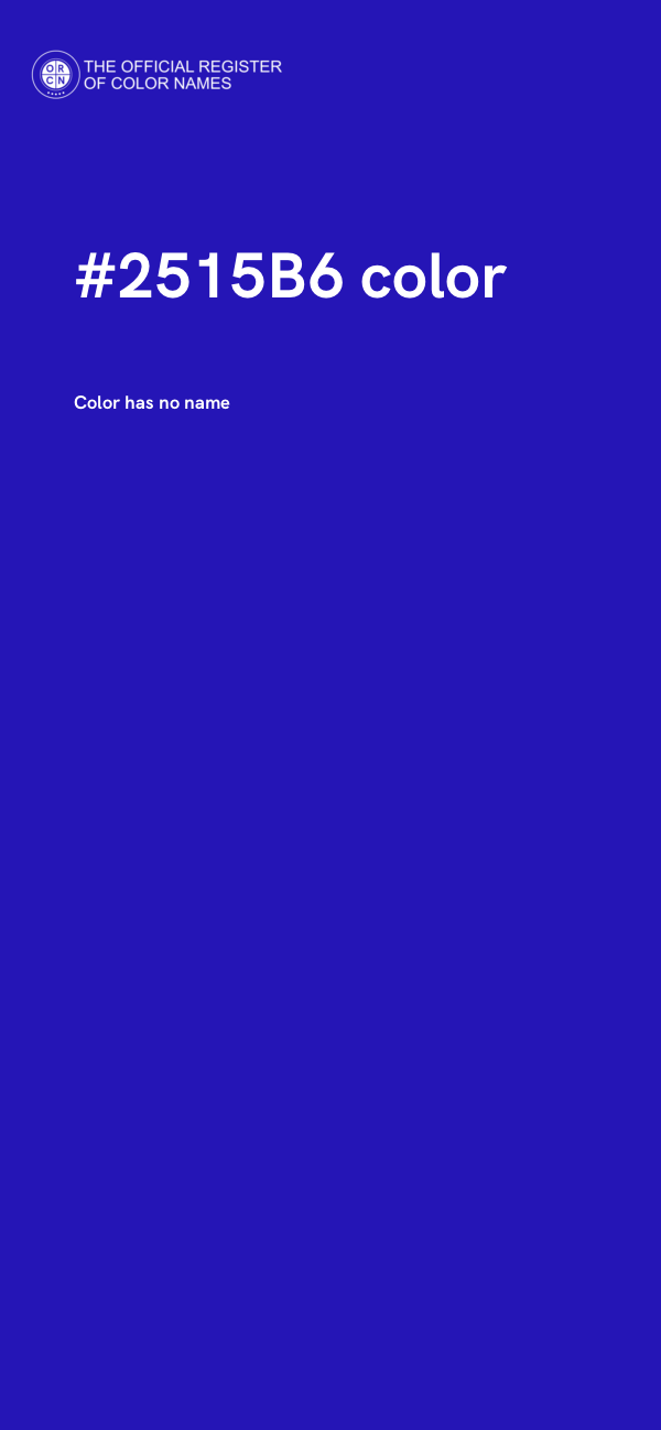 #2515B6 color image