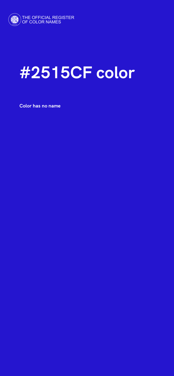 #2515CF color image