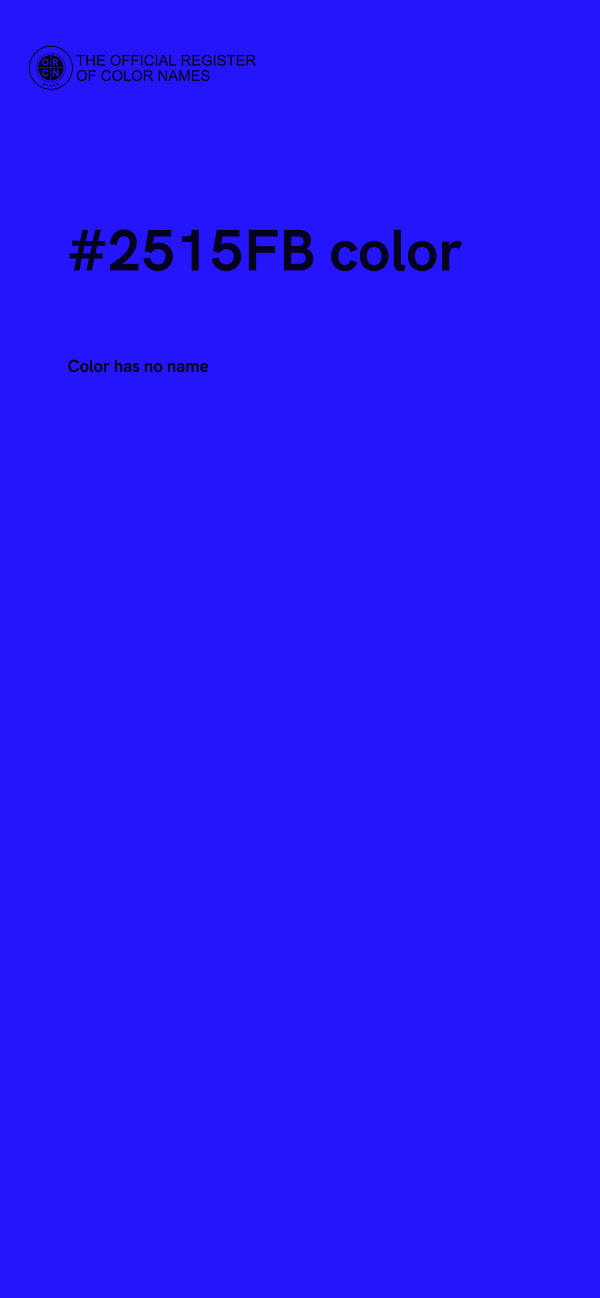 #2515FB color image