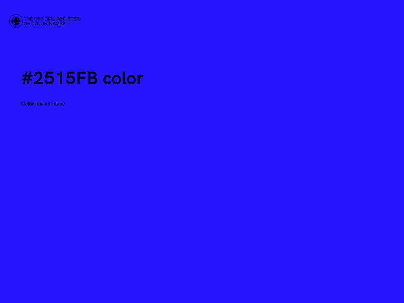 #2515FB color image