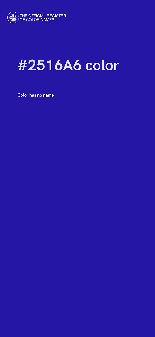 #2516A6 color image