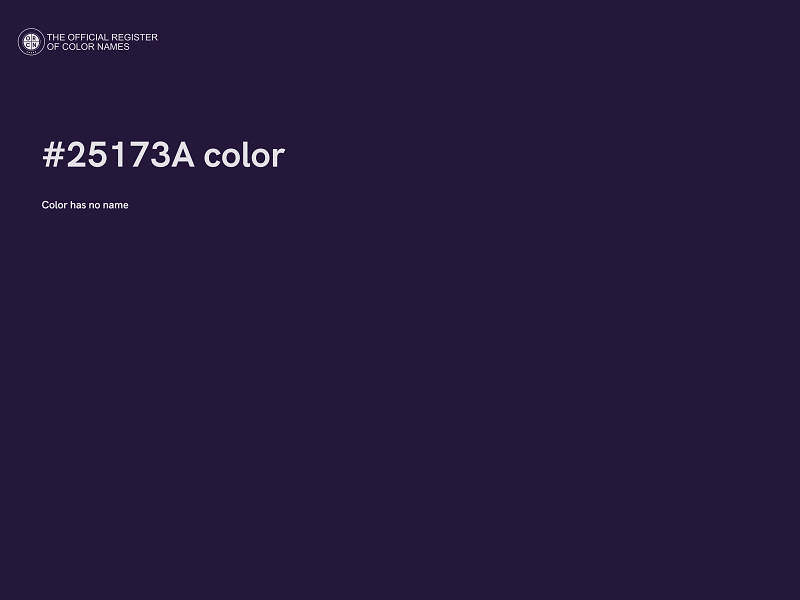 #25173A color image