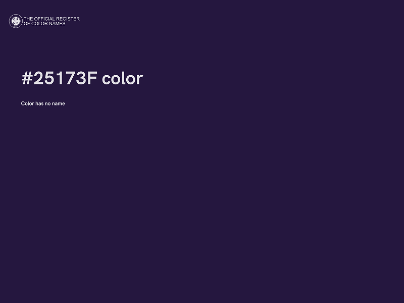 #25173F color image