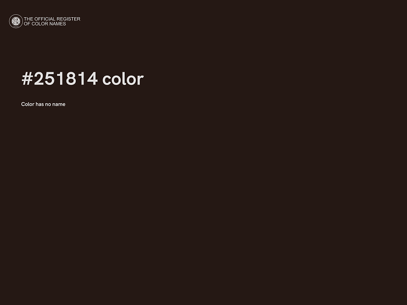 #251814 color image