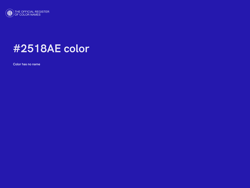 #2518AE color image