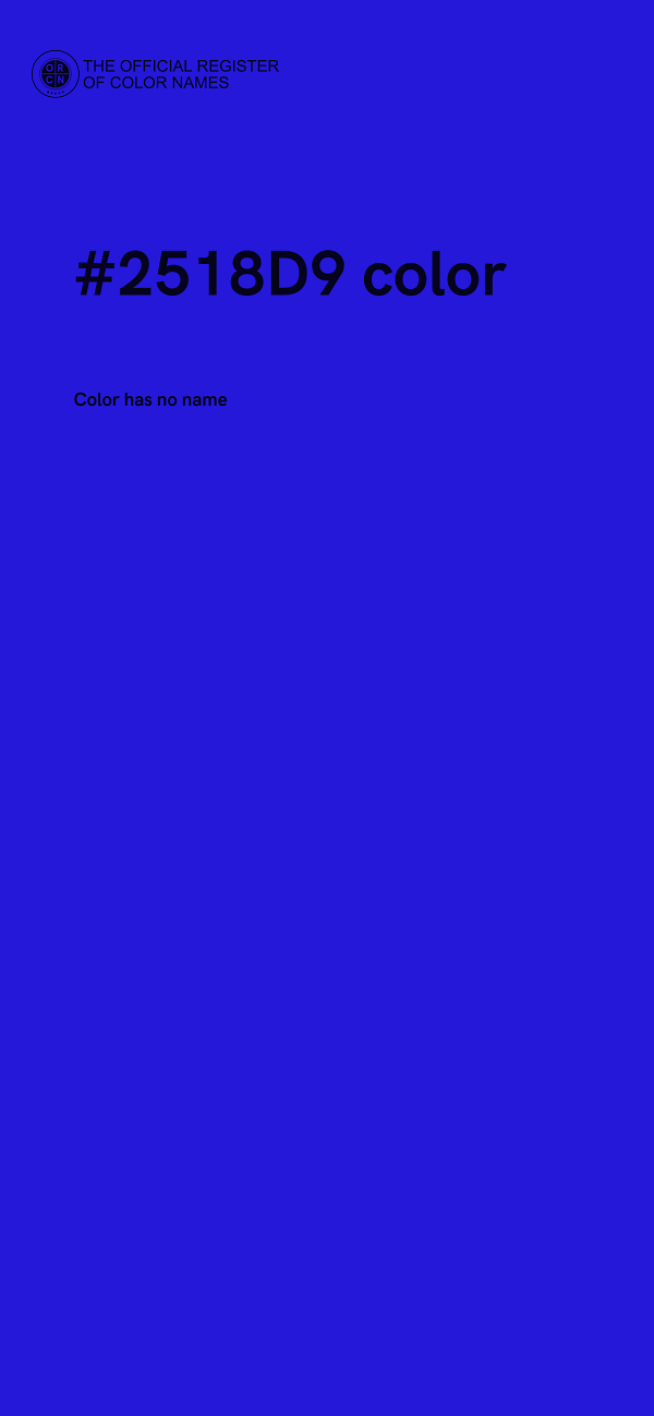 #2518D9 color image