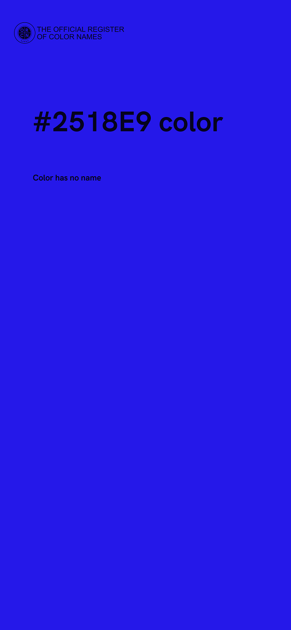 #2518E9 color image