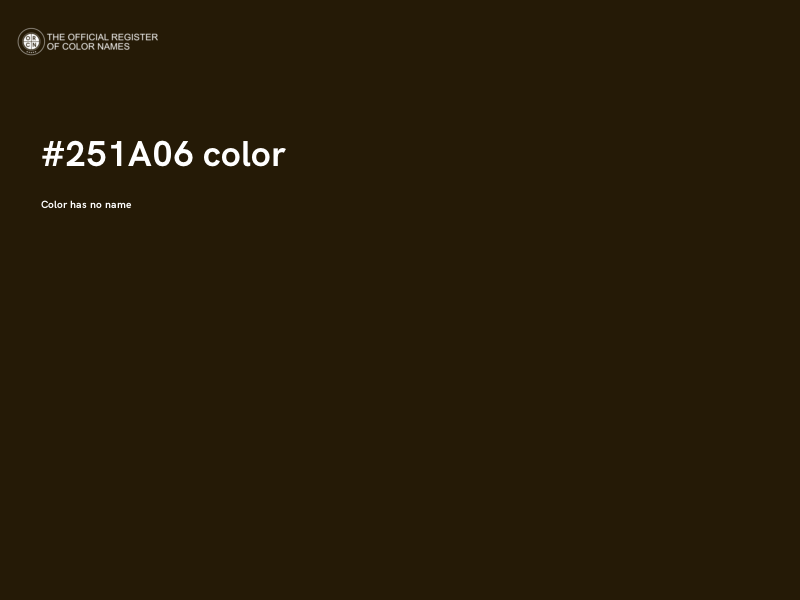 #251A06 color image