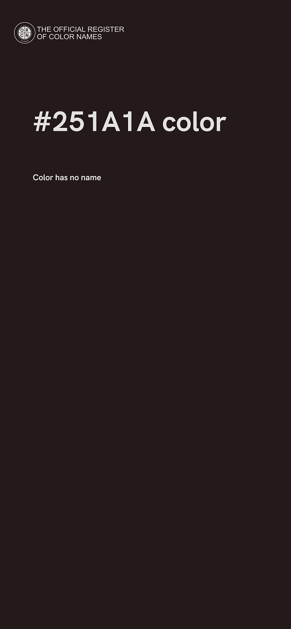 #251A1A color image