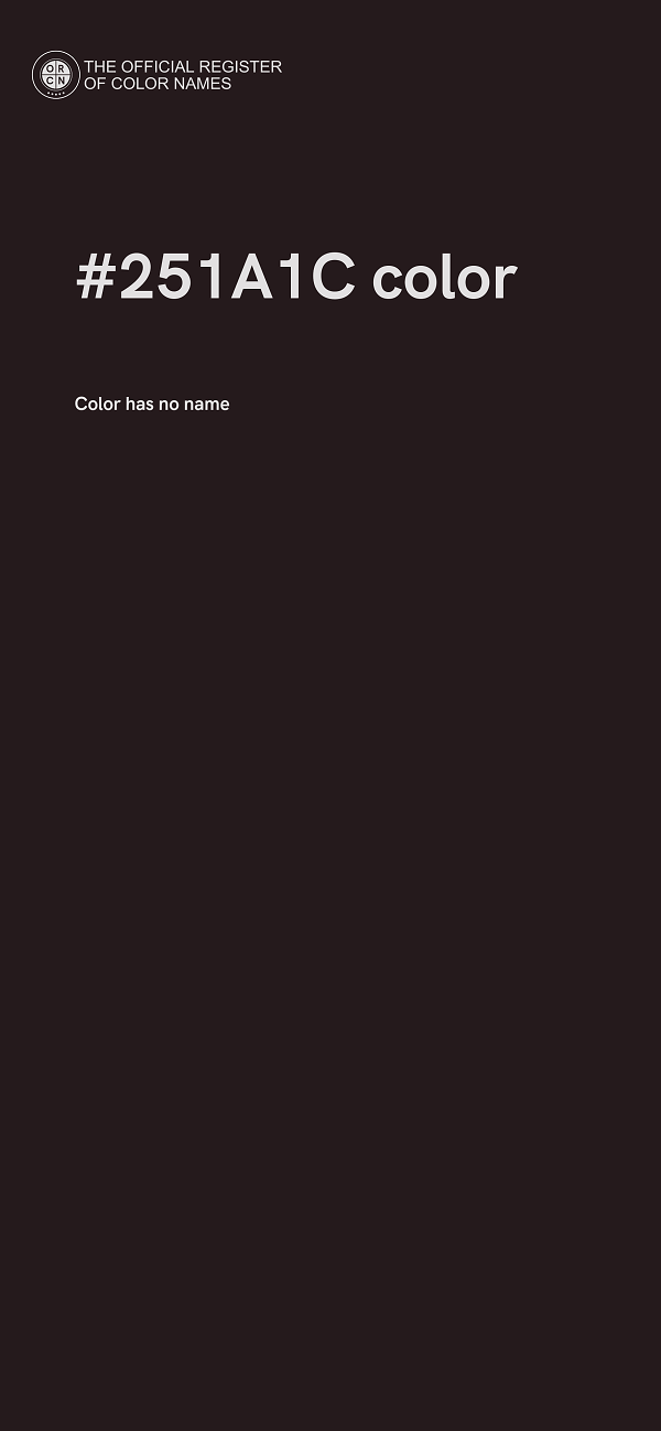 #251A1C color image