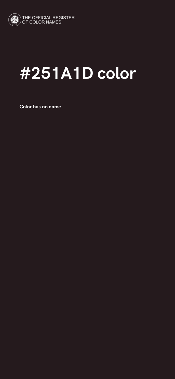 #251A1D color image