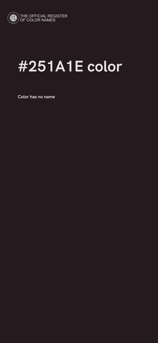 #251A1E color image
