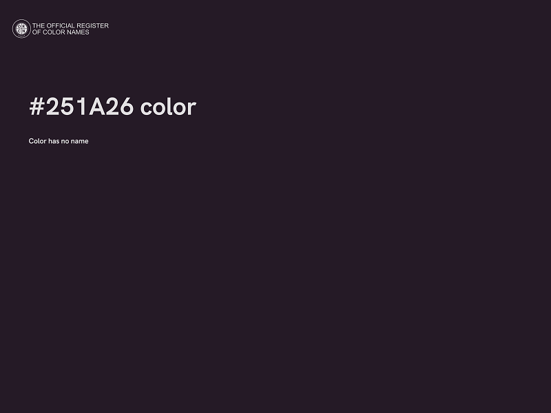 #251A26 color image