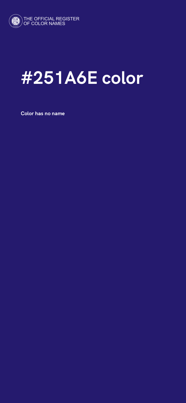 #251A6E color image