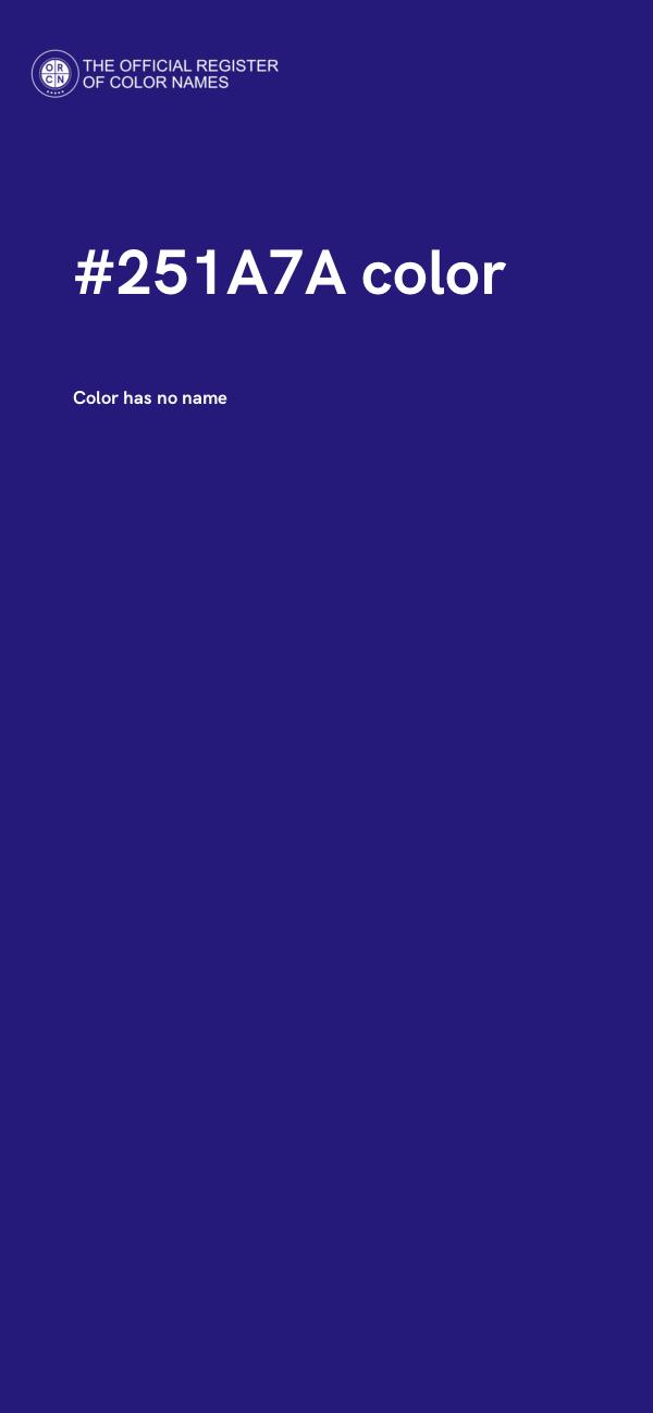 #251A7A color image