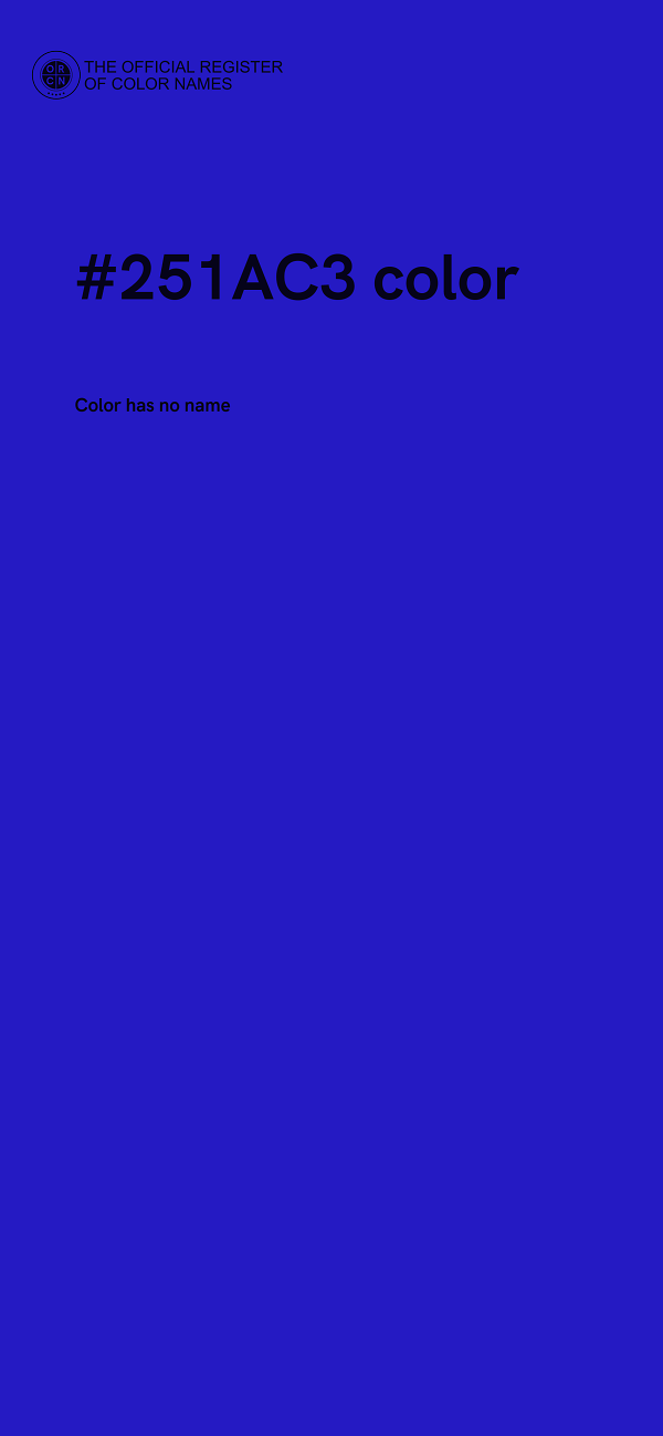#251AC3 color image