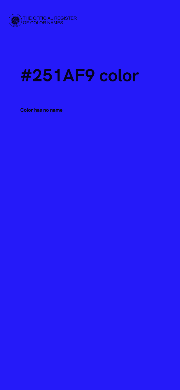 #251AF9 color image