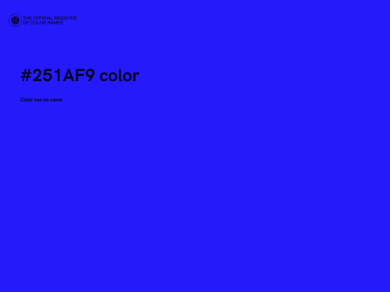 #251AF9 color image