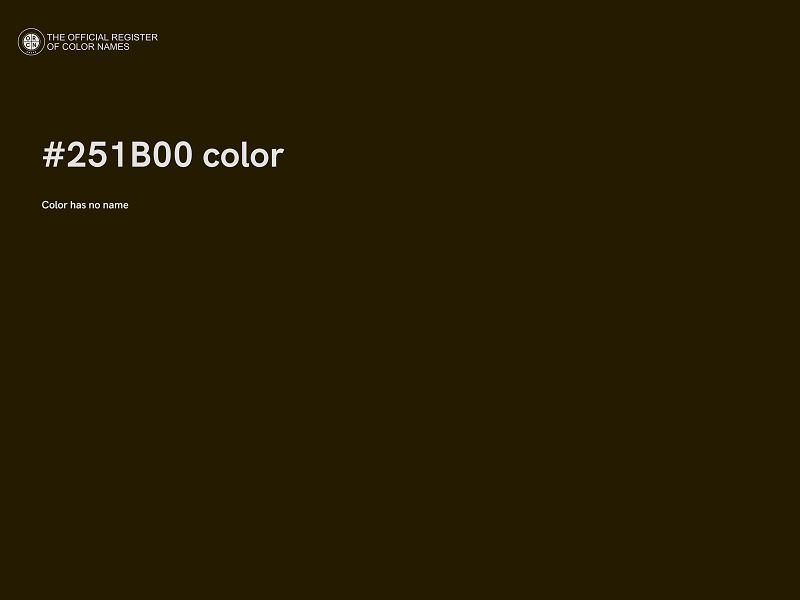 #251B00 color image