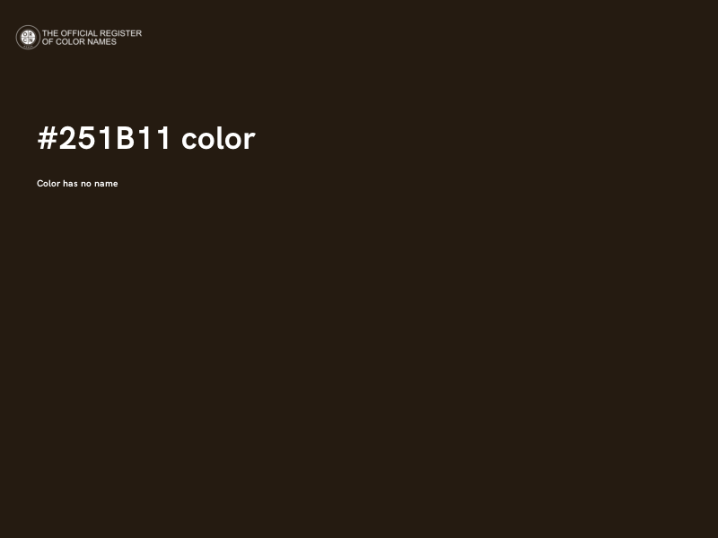 #251B11 color image