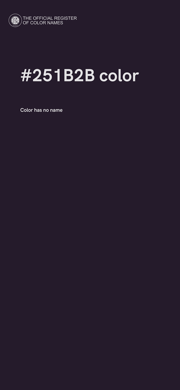#251B2B color image