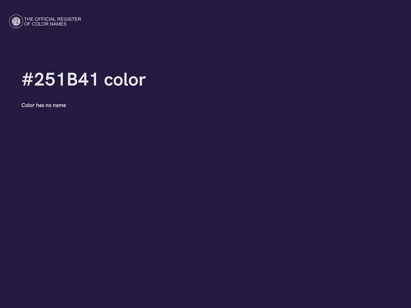 #251B41 color image