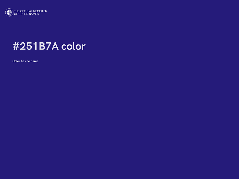 #251B7A color image