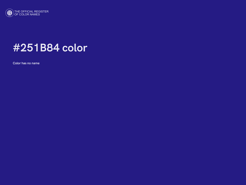 #251B84 color image