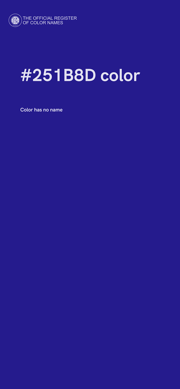 #251B8D color image