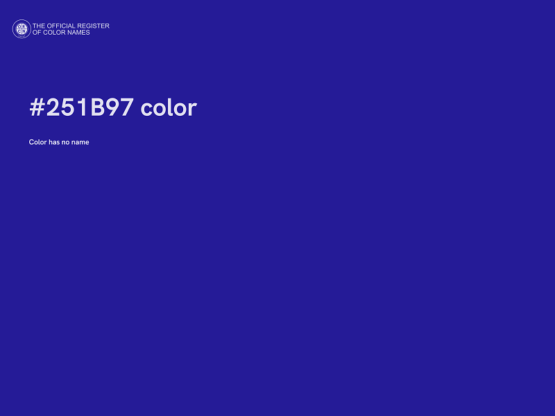 #251B97 color image
