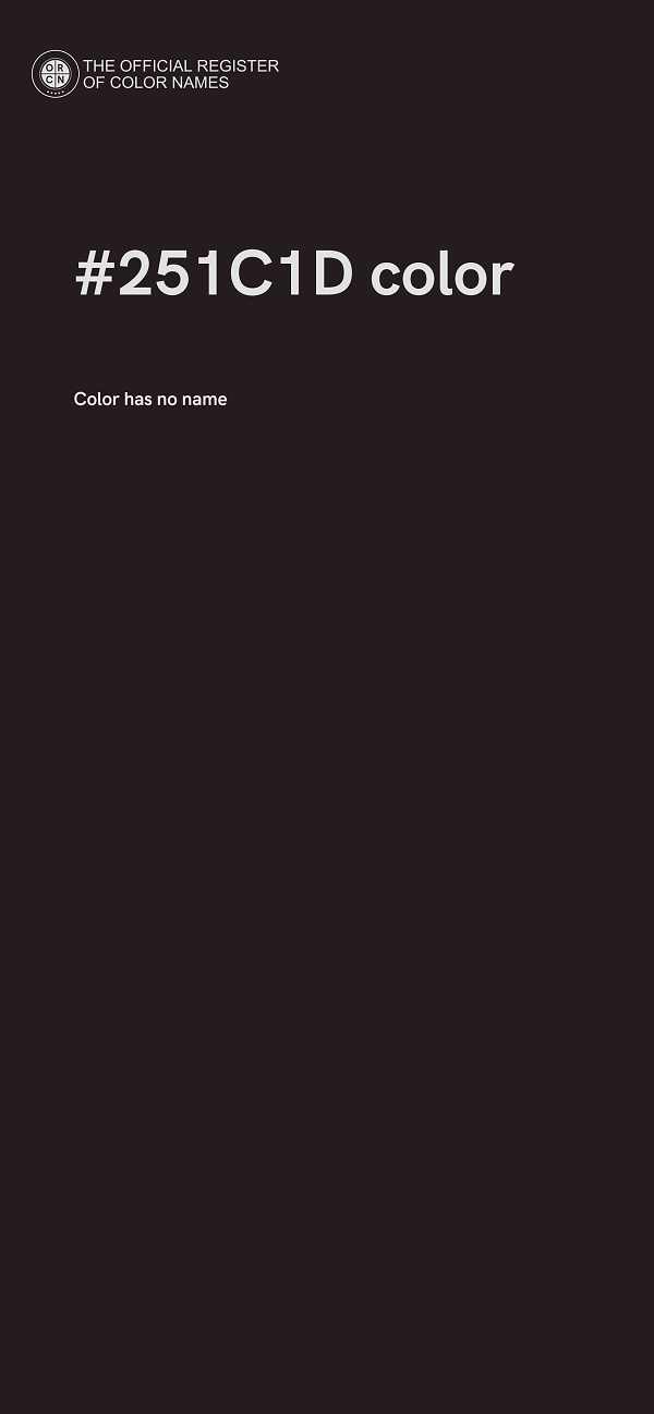 #251C1D color image